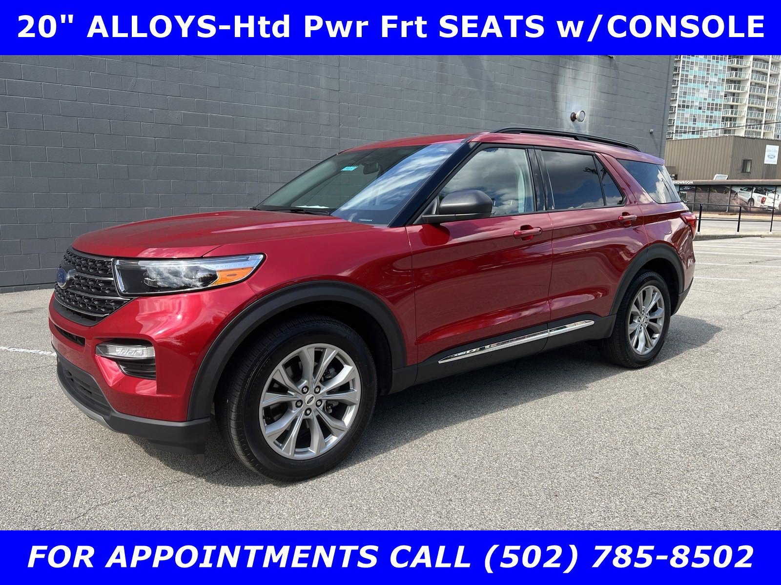 Certified 2022 Ford Explorer XLT with VIN 1FMSK8DH9NGB30998 for sale in Louisville, KY