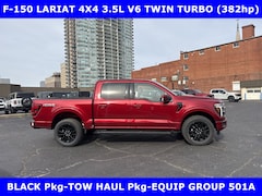 2026 Ford F-150 LARIAT BLACK Pkg 4x4 3.5L TURBO (382hp) w/TOW Crew Cab Pickup