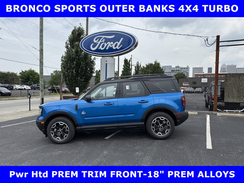 New 2025 Ford Bronco Sport Outer Banks 4x4 w/Prem Trim Pwr Htd Front Seats Sport Utility