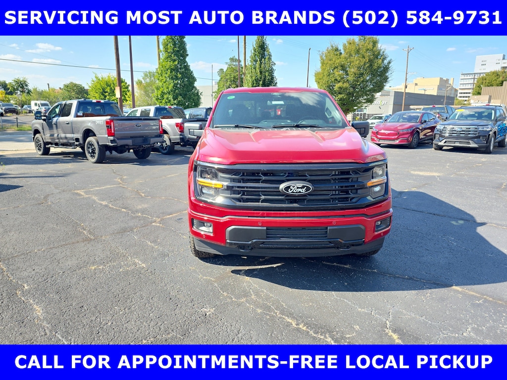 New 2025 Ford F-150 XLT 4X4 5.0L V8 w/Black Appearance Pkg-302A Pkg-Tow Haul Pkg Crew Cab Pickup