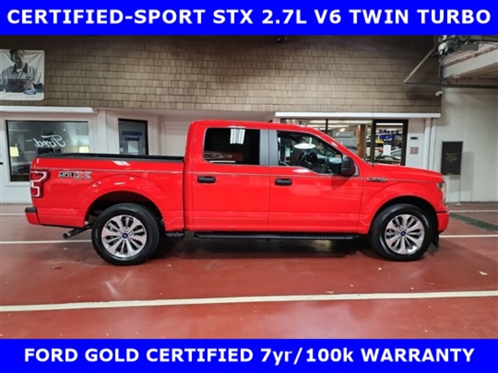 Certified 2018 Ford F-150 SPORT STX 2.7L TWIN TURBO w/20in ALLOYS-Pwr GROUP Truck SuperCrew Cab