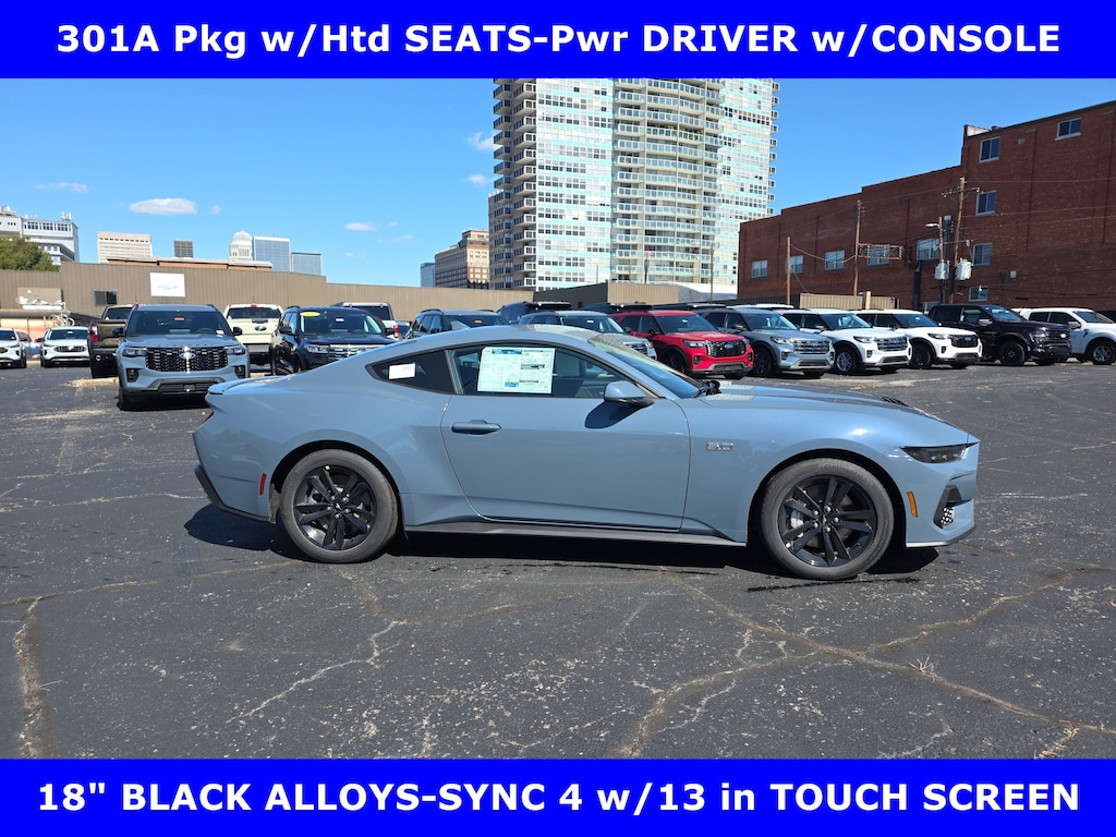 New 2025 Ford Mustang GT 5.0L V8 w/Active Valve Exhaust-301A Pkg 2dr Car