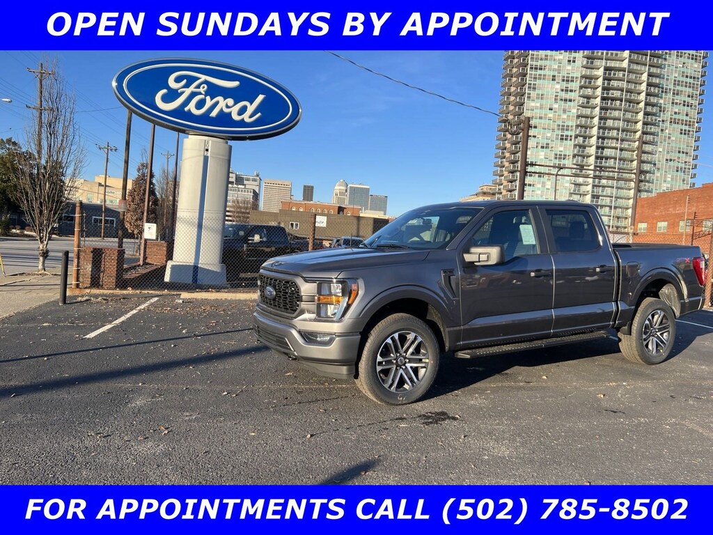 New 2023 Ford F-150 SPORT STX 4x4 5.0L V8 w/20in SPORT ALLOYS-CONSOLE Crew Cab Pickup