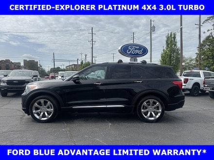 2020 Ford Explorer CERTIFIED-PLATINUM 4WD w/MOON-21in ALLOYS SUV