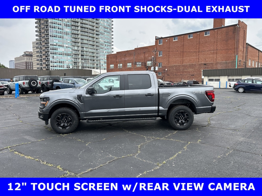 New 2025 Ford F-150 STX FX4 4X4 V6 Turbo w/Off Road Pkg Crew Cab Pickup