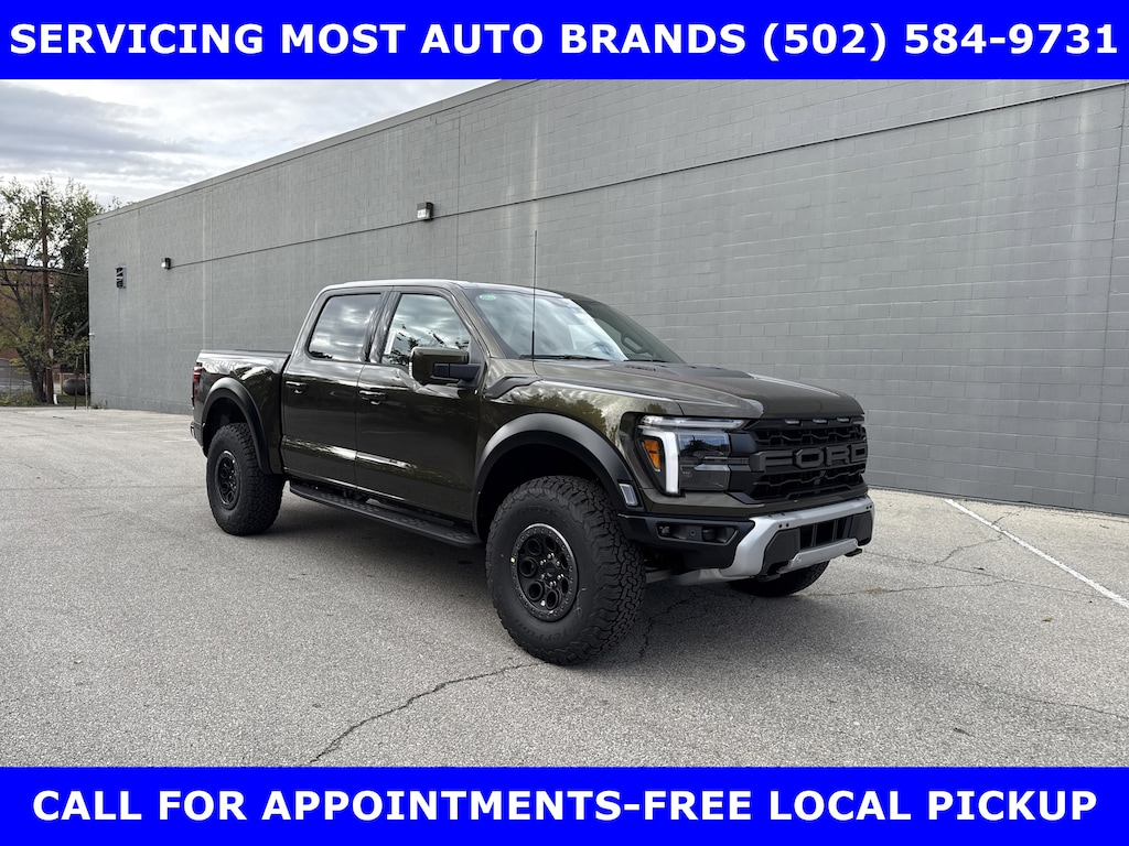 New 2025 Ford F-150 Raptor 4x4 3.5L H/O Twin Turbo /Moon-802A Pkg Crew Cab Pickup