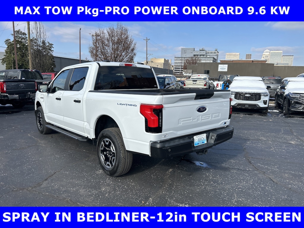 Certified 2022 Ford F-150 Lightning CERTIFIED-PRO 4x4 w/MAX TOW-9.6KW ONBOARD Truck SuperCrew Cab