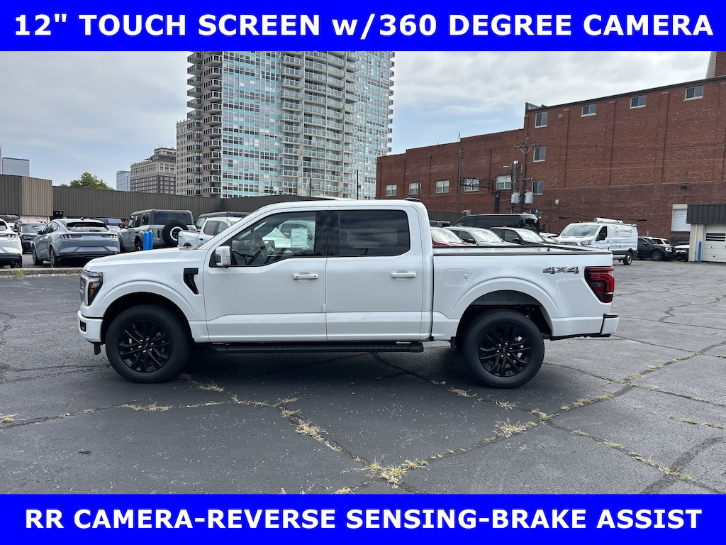 New 2025 Ford F-150 LARIAT BLACK Pkg 4x4 5.0L V-8 w/20in ALLOYS PICKU