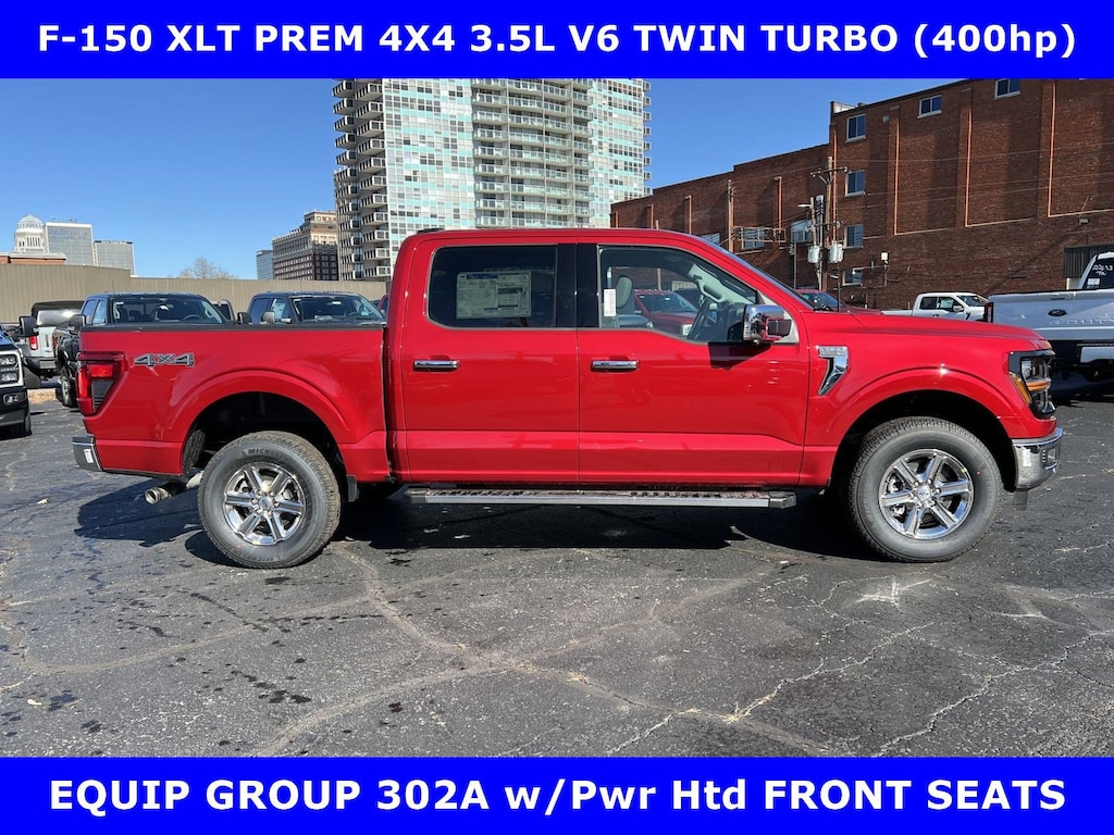 New 2025 Ford F-150 XLT 4X4 3.5L V6 Turbo w/302A Equip Group PICKU