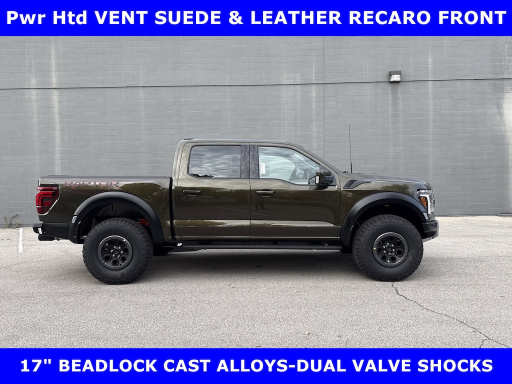 New 2025 Ford F-150 Raptor 4x4 3.5L H/O Twin Turbo /Moon-802A Pkg Crew Cab Pickup