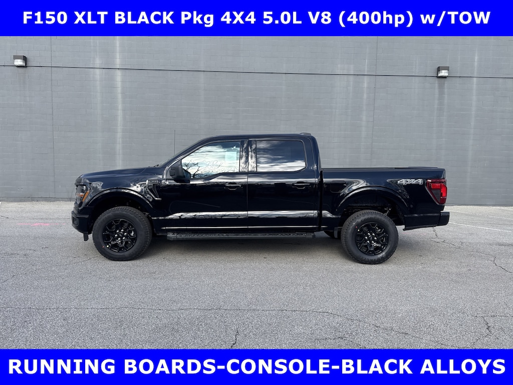 New 2026 Ford F-150 XLT BLACK Pkg 4x4 5.0L V8 (400hp) w/TOW Pkg Crew Cab Pickup