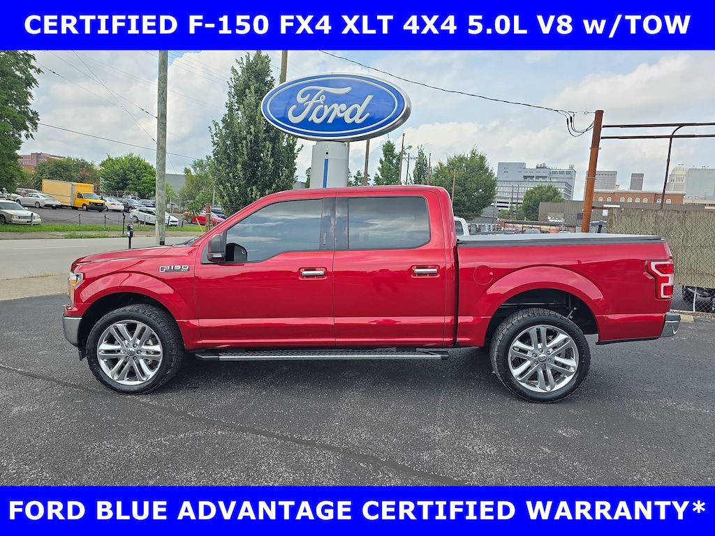 Certified 2020 Ford F-150 CERTIFIED-FX4 XLT 4x4 5.0L V-8 w/TOW-CHROME Truck SuperCrew Cab