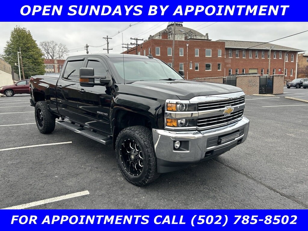 Certified 2015 Chevrolet Silverado 2500HD CERTIFIED-LT 4x4 6.0L V-8 w/TOW Pkg-Htd LEATHER-20 Truck Crew Cab