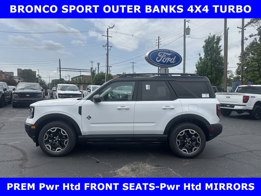 New 2025 Ford Bronco Sport Outer Banks 4x4 w/Pwr Htd Front Seats-Pwr Driver S Sport Utility