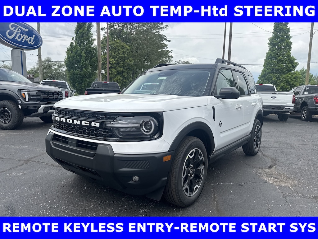 New 2025 Ford Bronco Sport Outer Banks 4x4 w/Pwr Htd Front Seats-Pwr Driver S Sport Utility
