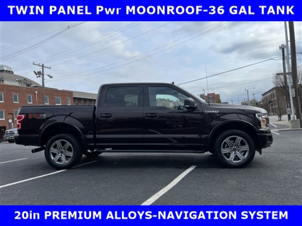 Certified 2019 Ford F-150 CERTIFIED-FX4 SPORT XLT 4x4 3.5L TURBO w/MOON-NAV Truck SuperCrew Cab