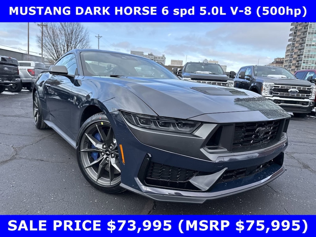 New 2025 Ford Mustang DARK HORSE 5.0L (500hp) 6 Spd-PREM COUPE