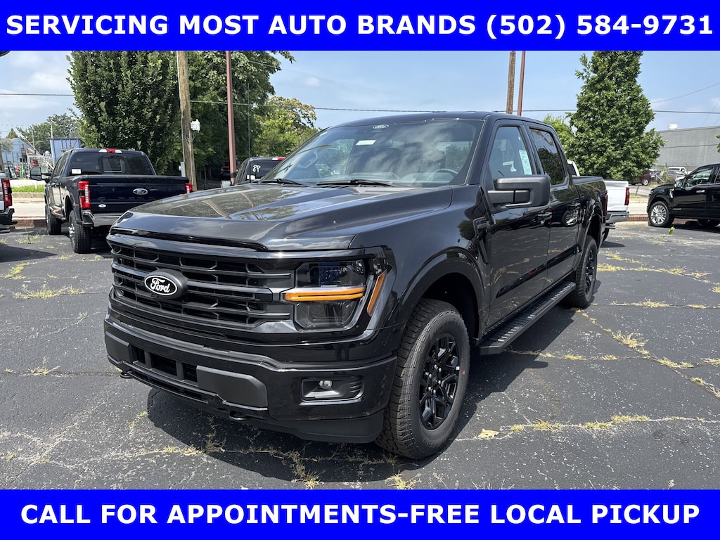 New 2025 Ford F-150 SPORT XLT BLACK Pkg 4x4 3.5L TURBO w/TOW Crew Cab Pickup