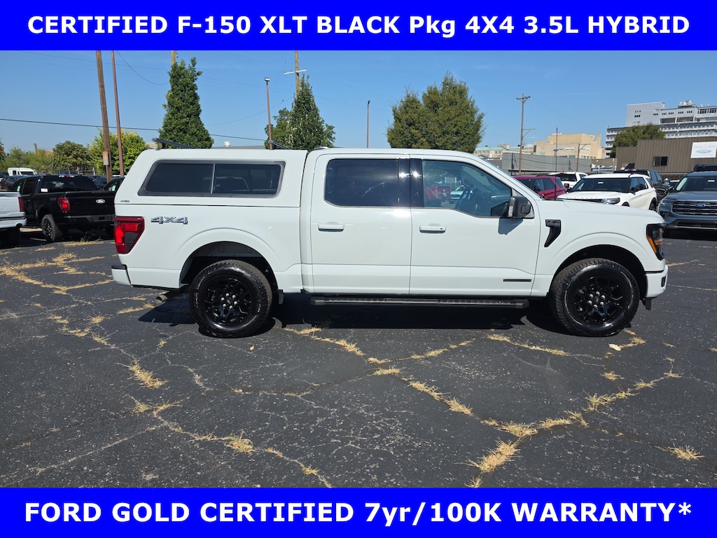 Certified 2024 Ford F-150 CERTIFIED-XLT BLACK Pkg 4x4 w/302A Pkg Truck SuperCrew Cab