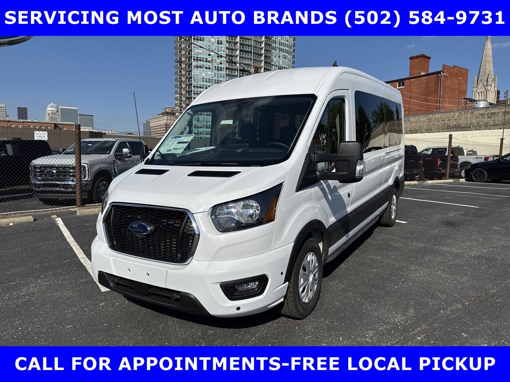 New 2025 Ford Transit-350 Passenger XLT RWD MED ROOF 5.0L V6 15-Passgener Full-size Passenger Van
