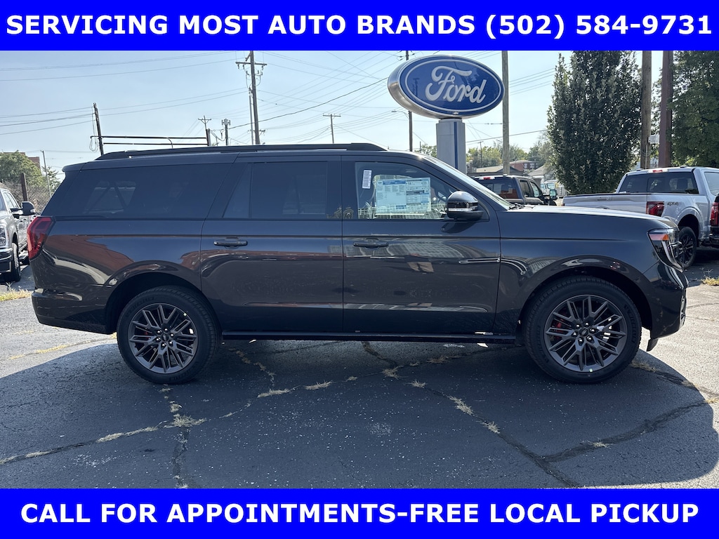 New 2025 Ford Expedition Max PLATINUM STEALTH 3.5L H.O. (440hp) w/MOON-22in ALLOYS Sport Utility