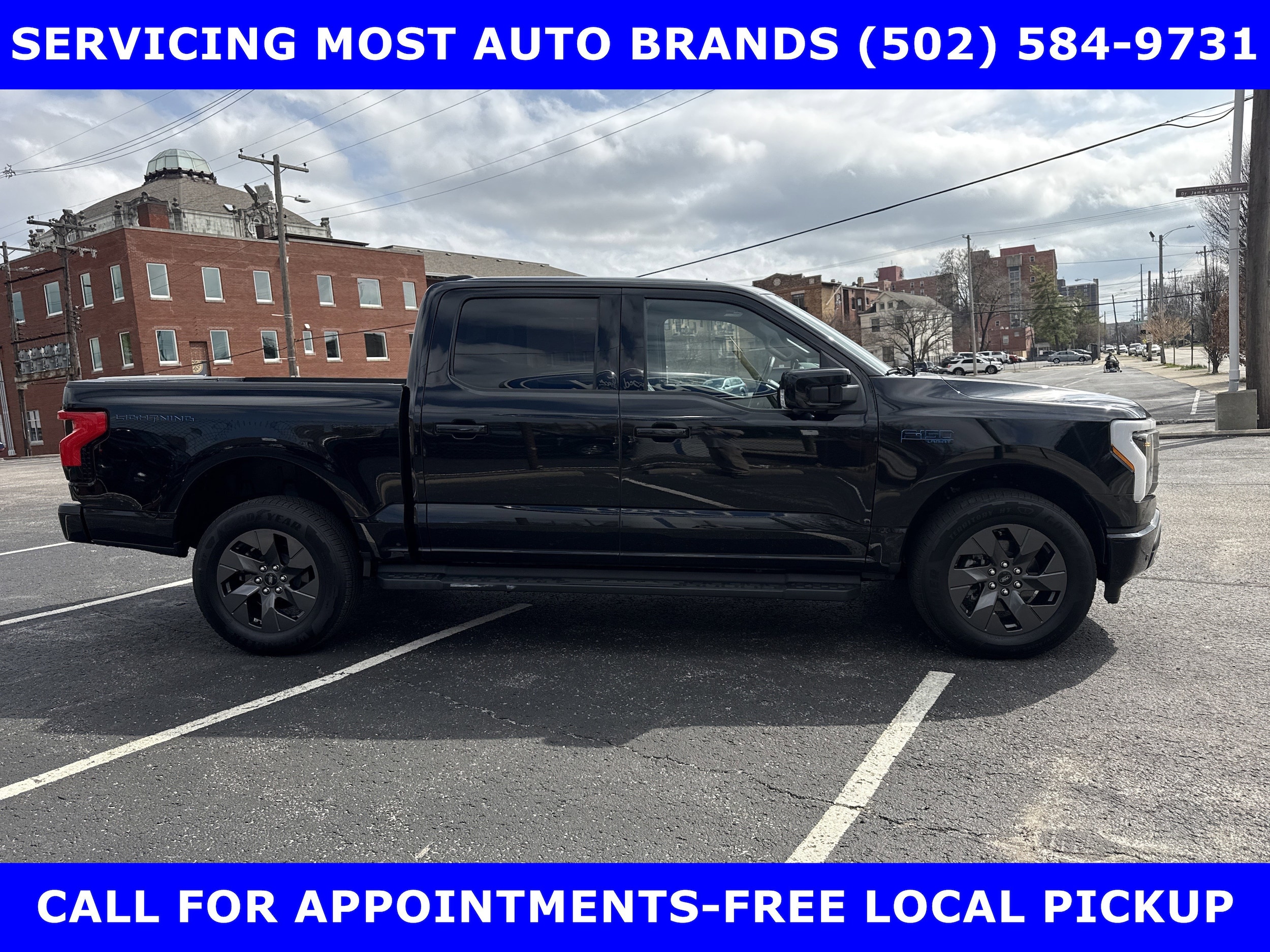 Certified 2024 Ford F-150 Lightning Lariat with VIN 1FT6W5L74RWG09004 for sale in Louisville, KY