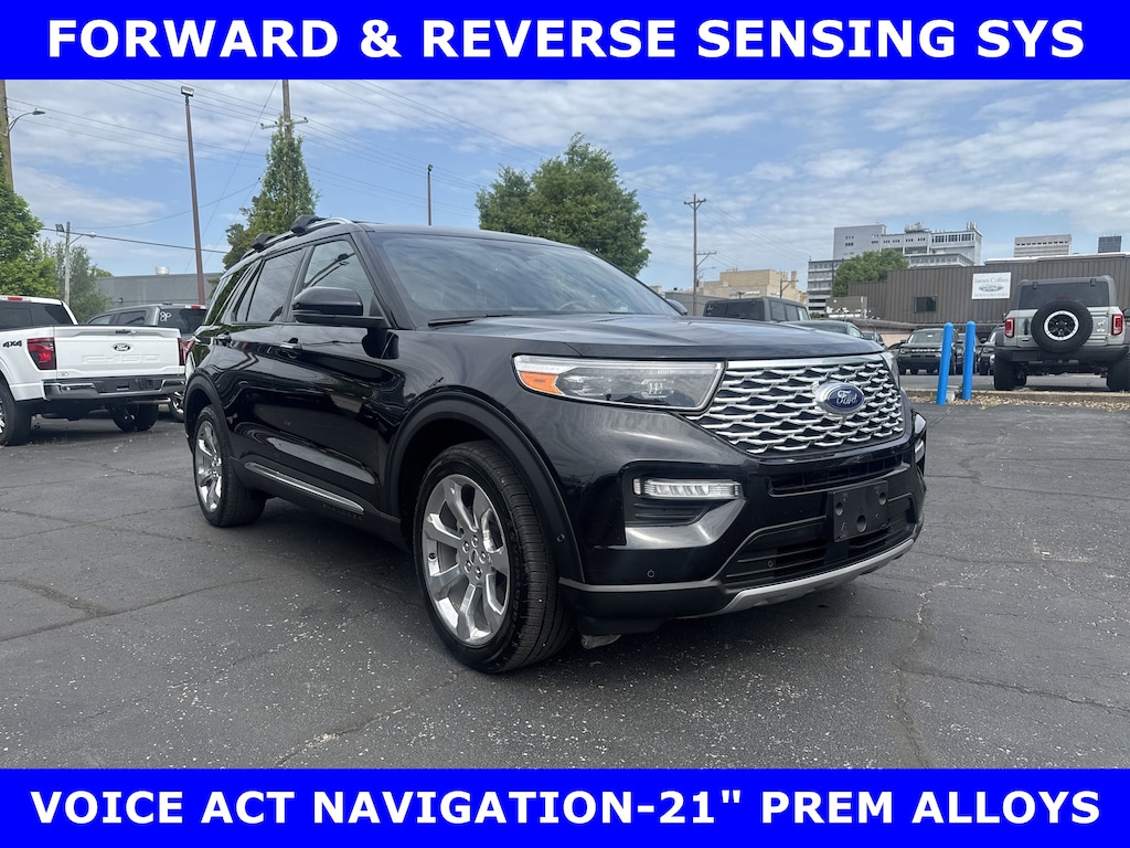 Certified 2020 Ford Explorer CERTIFIED-PLATINUM 4WD w/MOON-21in ALLOYS SUV