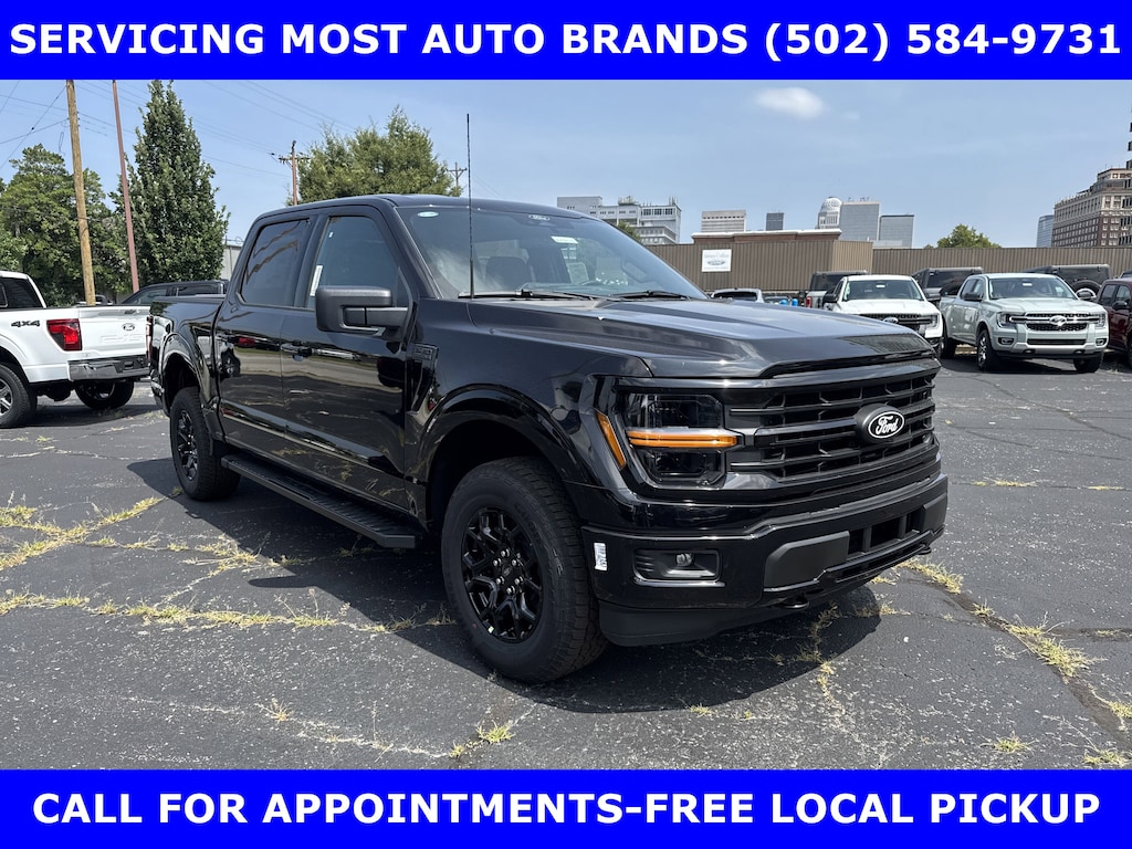 New 2025 Ford F-150 SPORT XLT BLACK Pkg 4x4 3.5L TURBO w/TOW Crew Cab Pickup