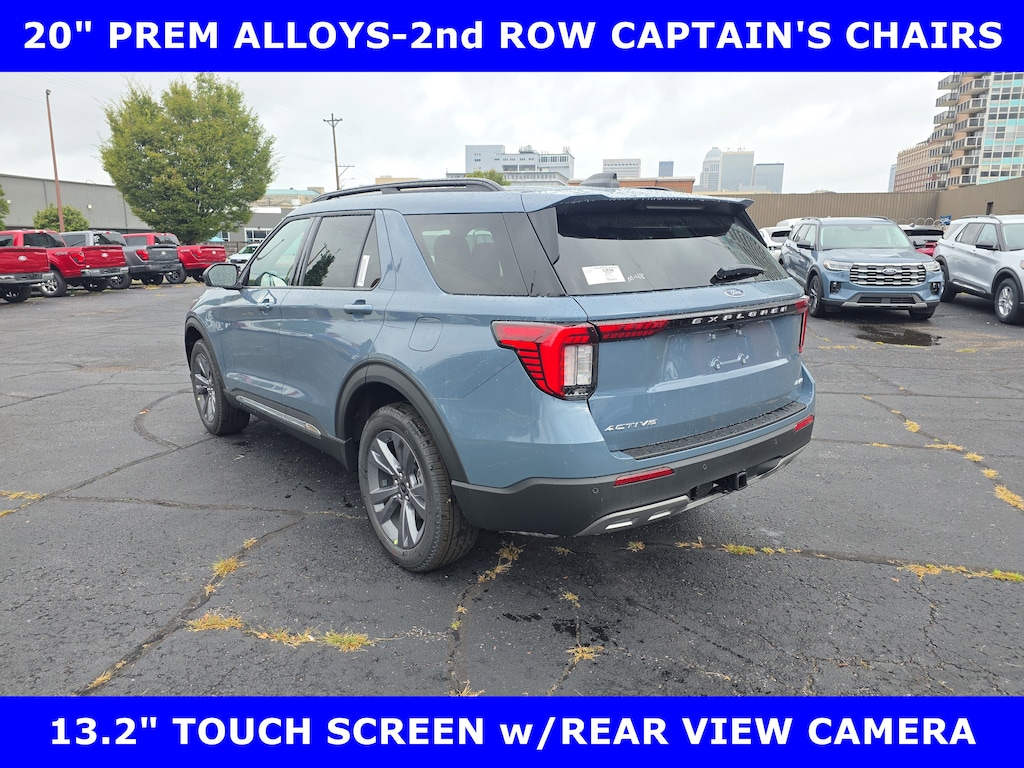 New 2025 Ford Explorer Active 4WD w/Comfort Pkg-20" Prem Alloys Sport Utility