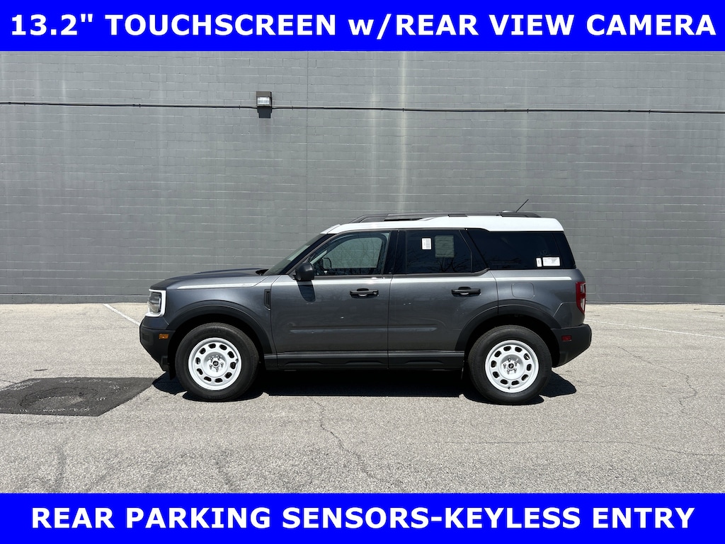 New 2025 Ford Bronco Sport Heritage 4x4 Turbo w/Pwr Moonroof-Convenience Pkg Sport Utility