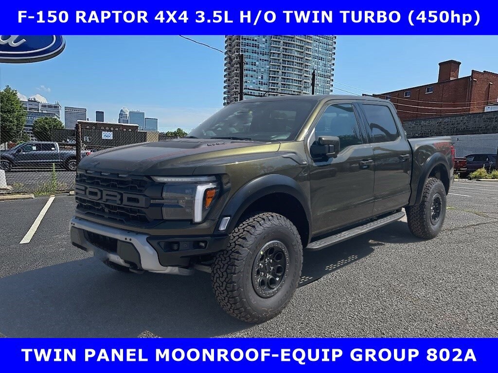 New 2025 Ford F-150 Raptor 4x4 3.5L H/O Twin Turbo /Moon-802A Pkg Crew Cab Pickup