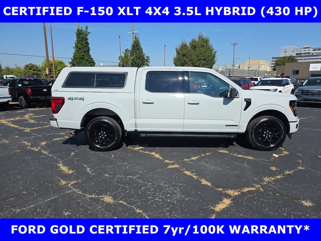 Certified 2024 Ford F-150 CERTIFIED-XLT BLACK Pkg 4x4 w/302A Pkg Truck SuperCrew Cab
