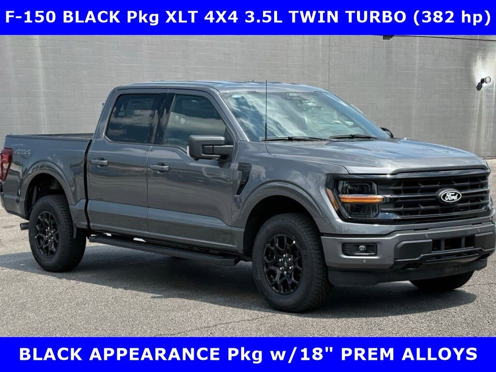 New 2026 Ford F-150 BLACK Pkg XLT 4x4 3.5L TWIN TURBO (382hp) Crew Cab Pickup