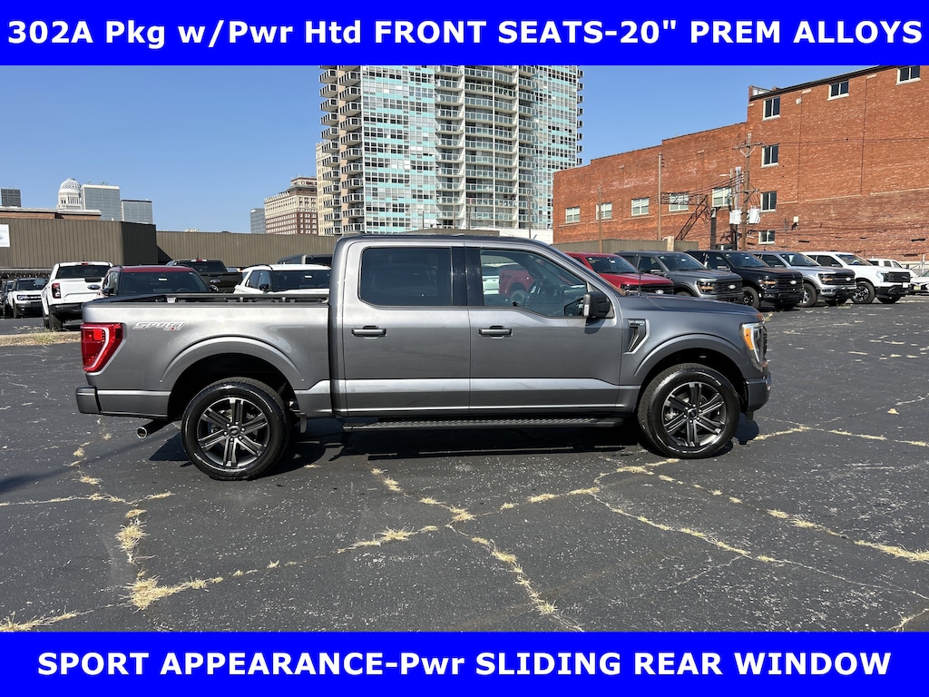 Certified 2021 Ford F-150 CERTIFIED-SPORT XLT 5.0L V-8 w/TOW-20in ALLOYS Truck SuperCrew Cab