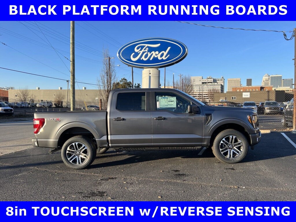 New 2023 Ford F-150 SPORT STX 4x4 5.0L V8 w/20in SPORT ALLOYS-CONSOLE Crew Cab Pickup