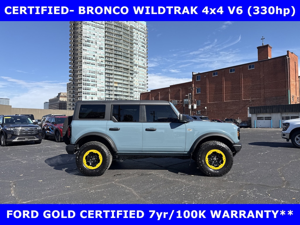 Certified 2023 Ford Bronco CERTIFIED-WILDTRAK 2.7L (330hp) w/LEATHER-DUAL TOPS SUV