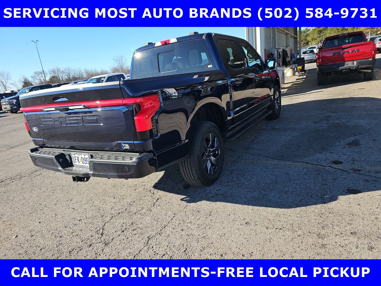 Certified 2025 Ford F-150 Lightning Lariat with VIN 1FT6W5L74SWG02723 for sale in Louisville, KY