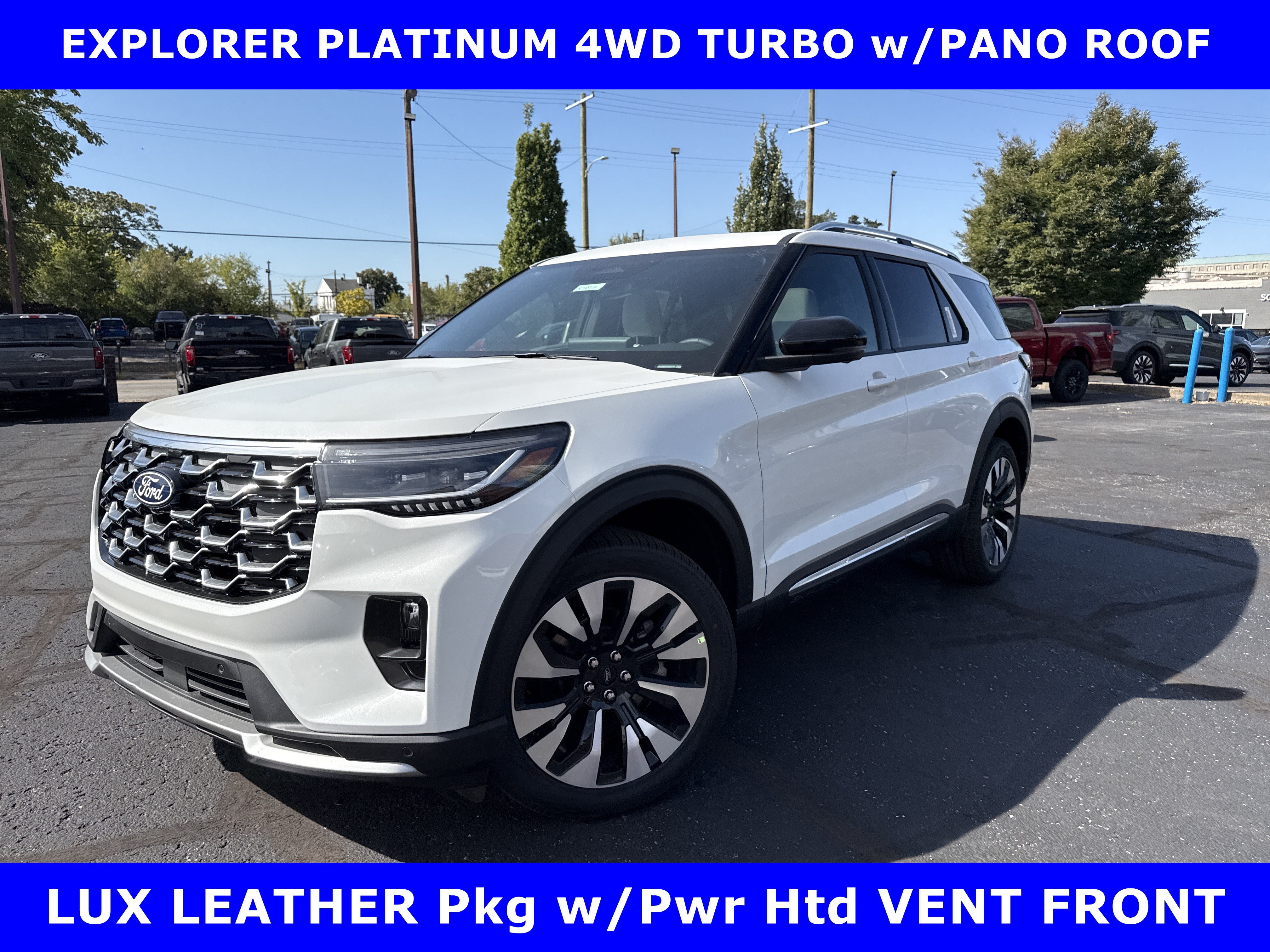 2027 Ford Explorer PLATINUM 4X4 -PANO ROOF-LUX LEATHER Pkg- Sport Utility