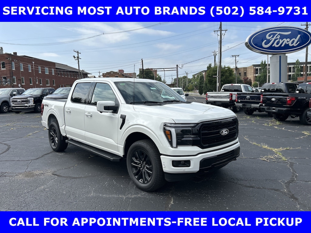 New 2025 Ford F-150 LARIAT BLACK Pkg 4x4 5.0L V-8 w/20in ALLOYS PICKU