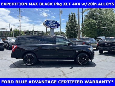 2021 Ford Expedition Max CERTIFIED-XLT BLACK Pkg 4x4 TWIN TURBO w/20in ALLOYS- SUV