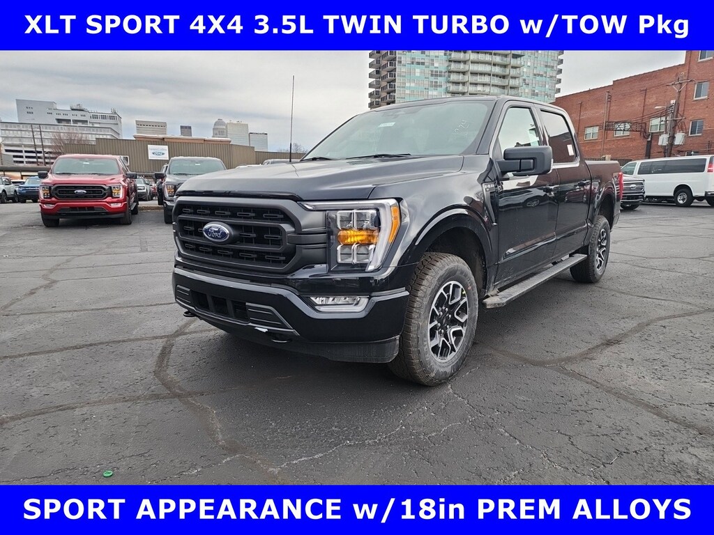 New 2023 Ford F-150 SPORT XLT 4x4 3.5L TURBO w/302A-TOW Pkg Crew Cab Pickup