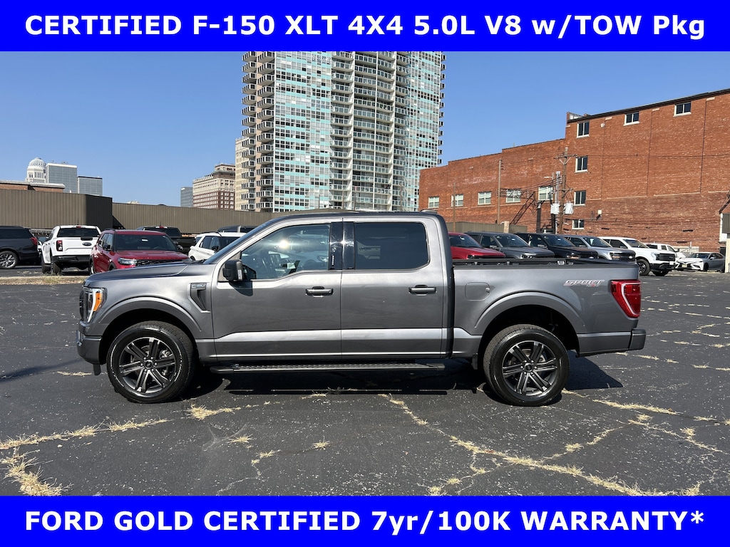 Certified 2021 Ford F-150 CERTIFIED-SPORT XLT 5.0L V-8 w/TOW-20in ALLOYS Truck SuperCrew Cab