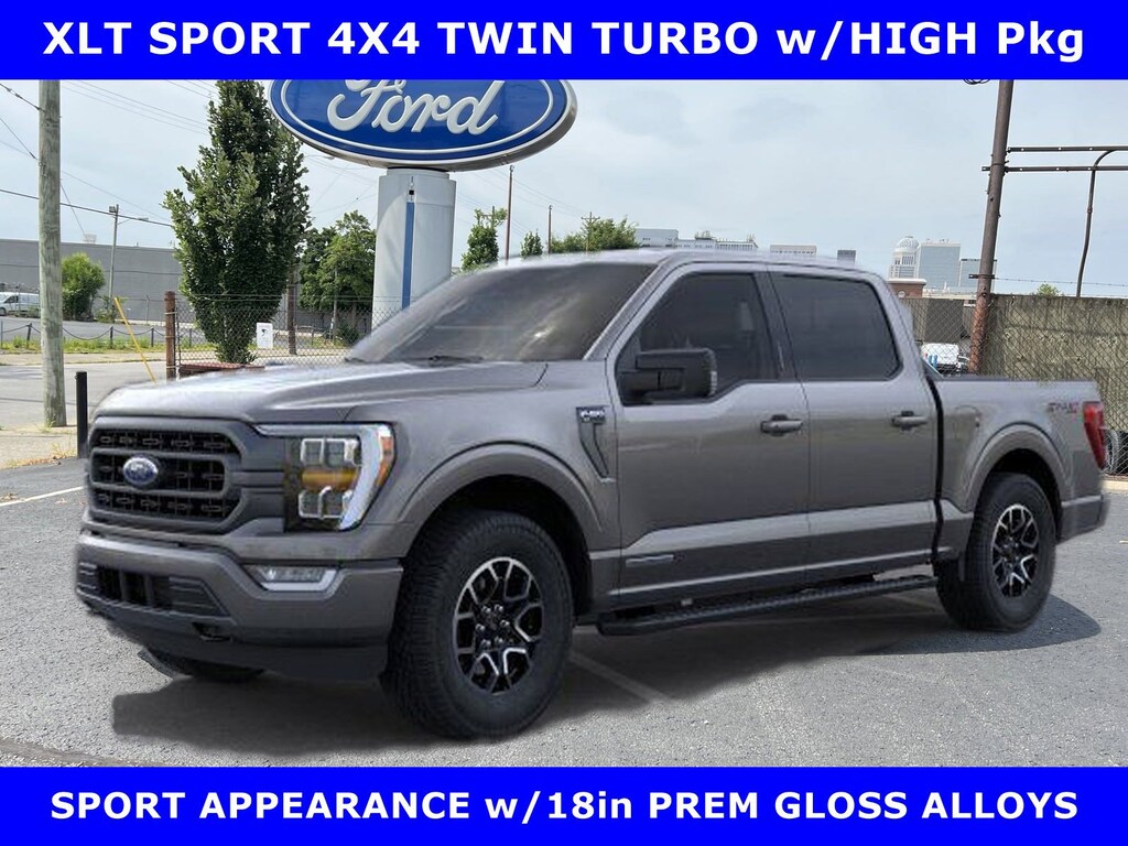 New 2022 Ford F-150 SPORT XLT HIGH 4x4 3.5L TURBO w/302A Pkg Crew Cab Pickup