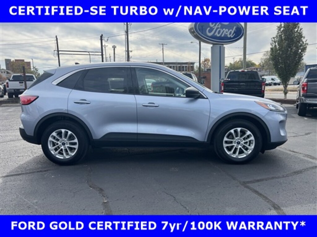Certified 2022 Ford Escape CERTIFIED-SE PREM TURBO w/NAV-Htd Frt SEATS w/Pwr SUV