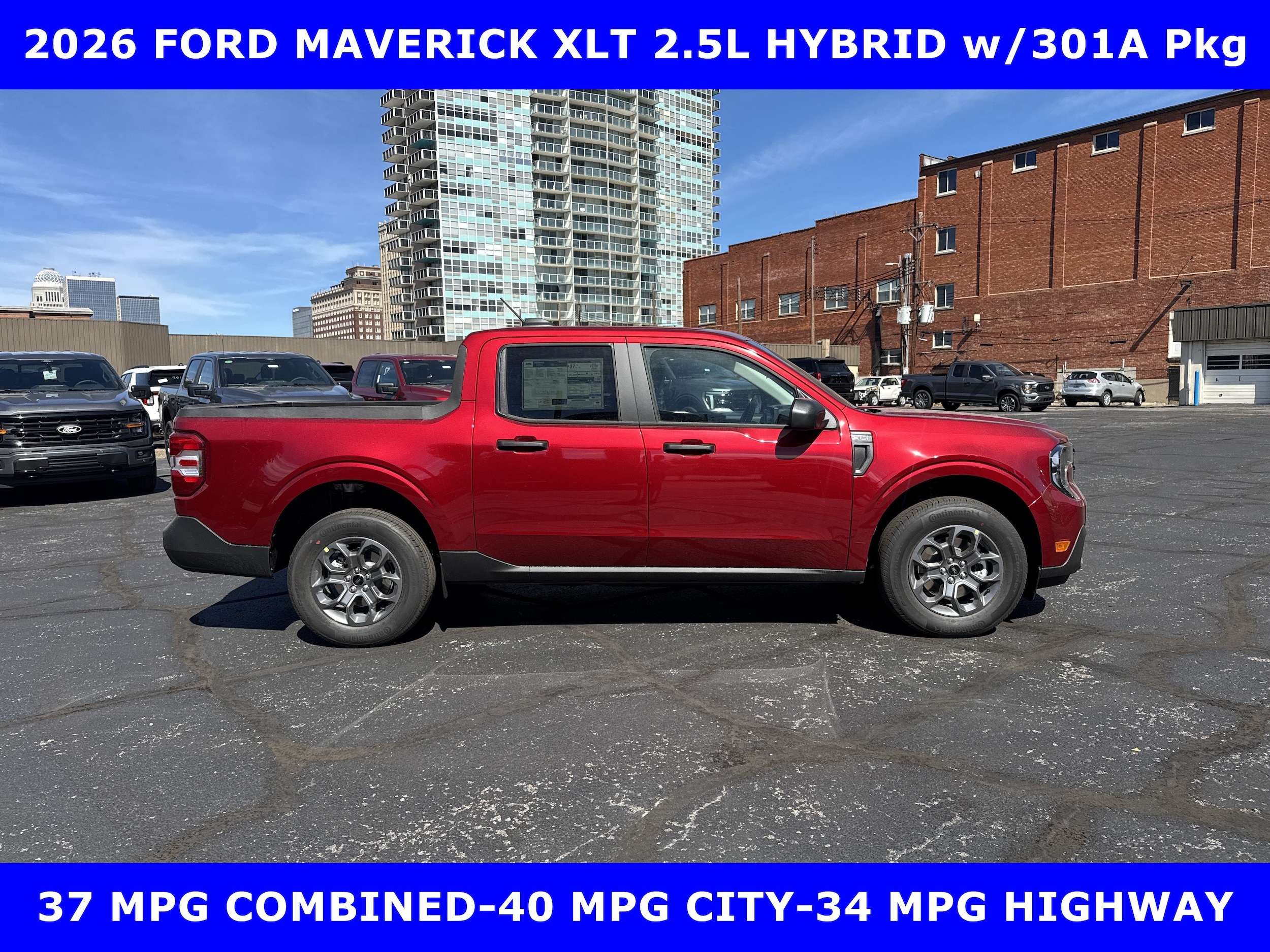 2026 Ford Maverick XLT AWD 2.5L HYBRID w/301A Pkg-17in ALLOYS Crew Cab Pickup