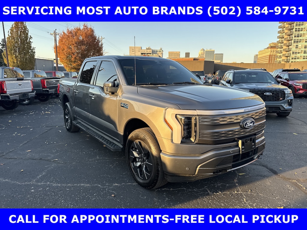 Certified 2024 Ford F-150 Lightning CERTIFIED-LARIAT EXTEND BATT w/MOON-MAX TOW Truck SuperCrew Cab