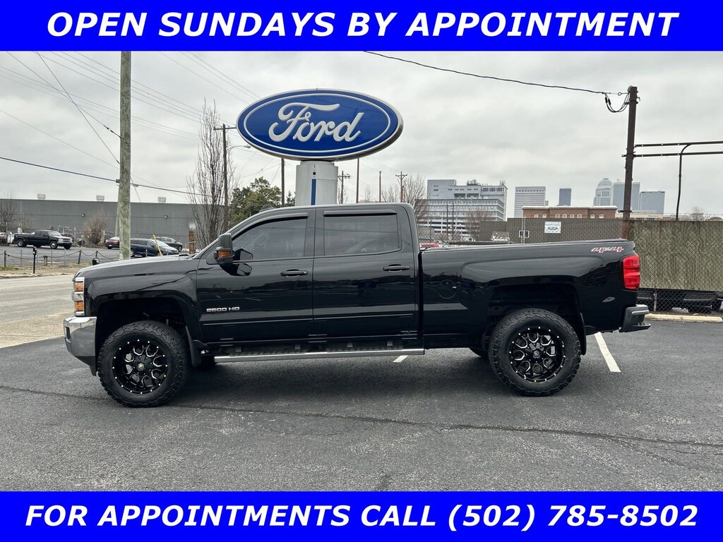 Certified 2015 Chevrolet Silverado 2500HD CERTIFIED-LT 4x4 6.0L V-8 w/TOW Pkg-Htd LEATHER-20 Truck Crew Cab