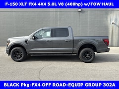 2026 Ford F-150 FX4 XLT BLACK Pkg 4x4 5.0L V8 (400hp) w/TOW-302A PREM Pkg Crew Cab Pickup