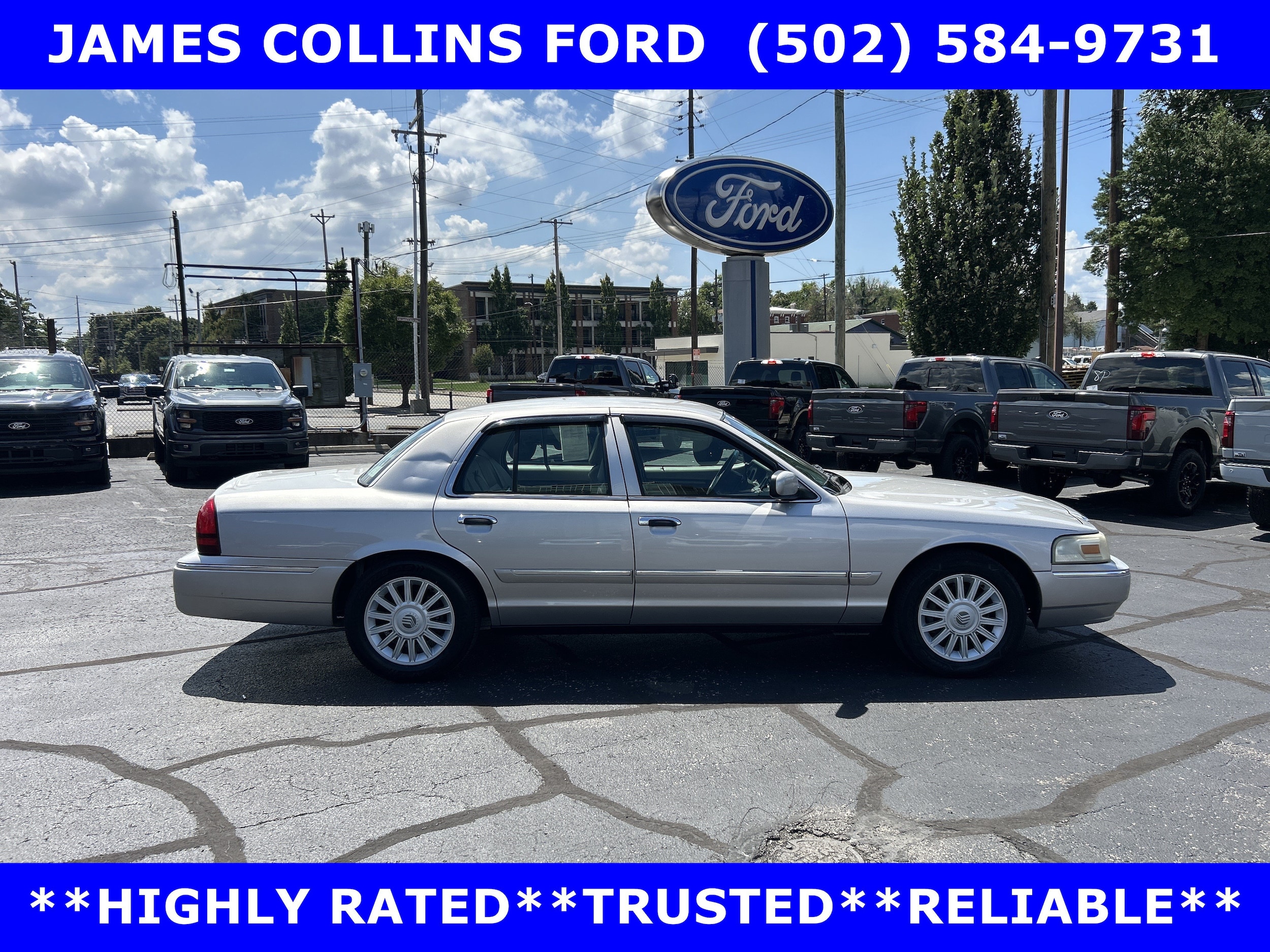 Used 2008 Mercury Grand Marquis LS with VIN 2MEFM75V68X662527 for sale in Louisville, KY