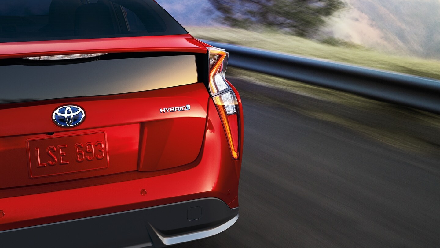 Red Prius Hybrid